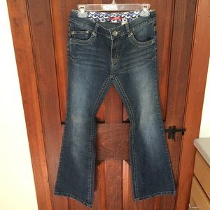 Stretchy boot cut jeans